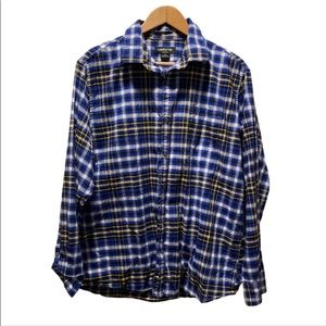 Claiborne Stretch Button Up Blue Size XL